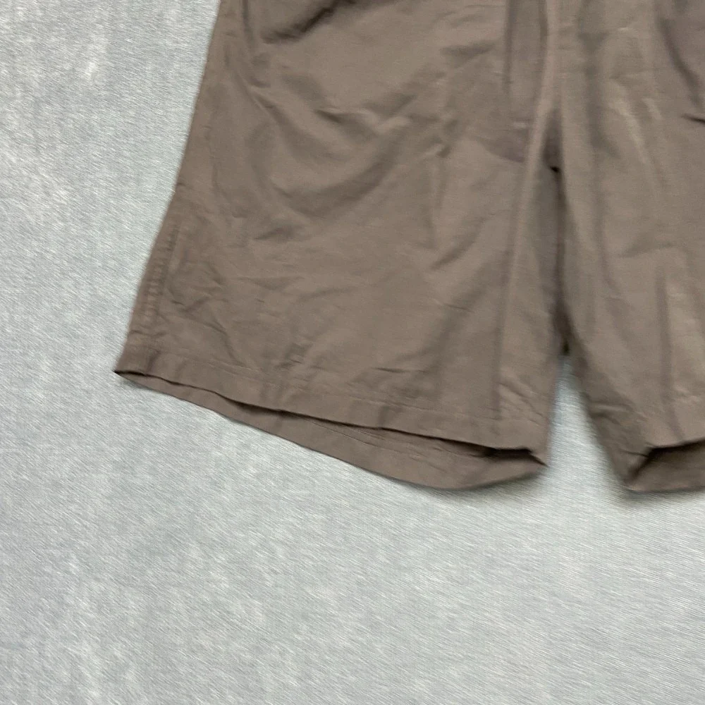Nike Running Shorts Mens Large Black Drawstring Waist Swoosh Logo Performance